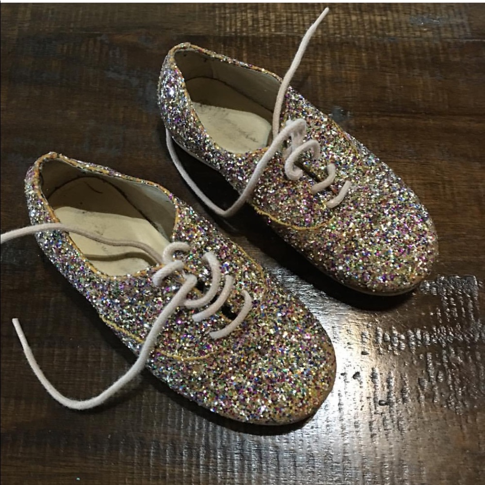 Manuela de juan kids glitter shoes